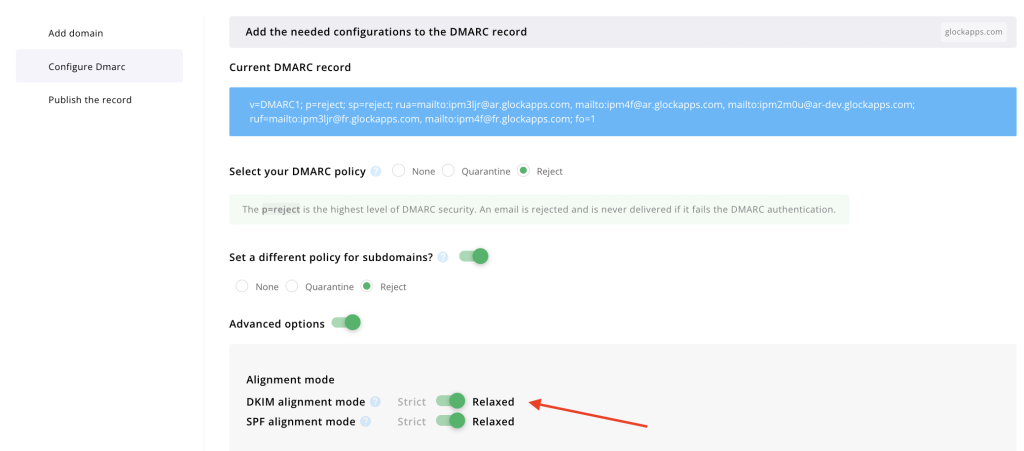 check DMARC record