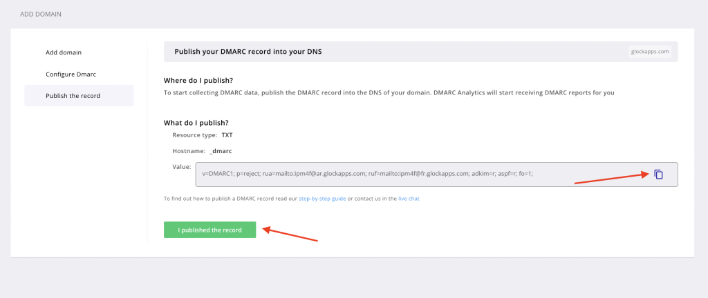 DMARC validator