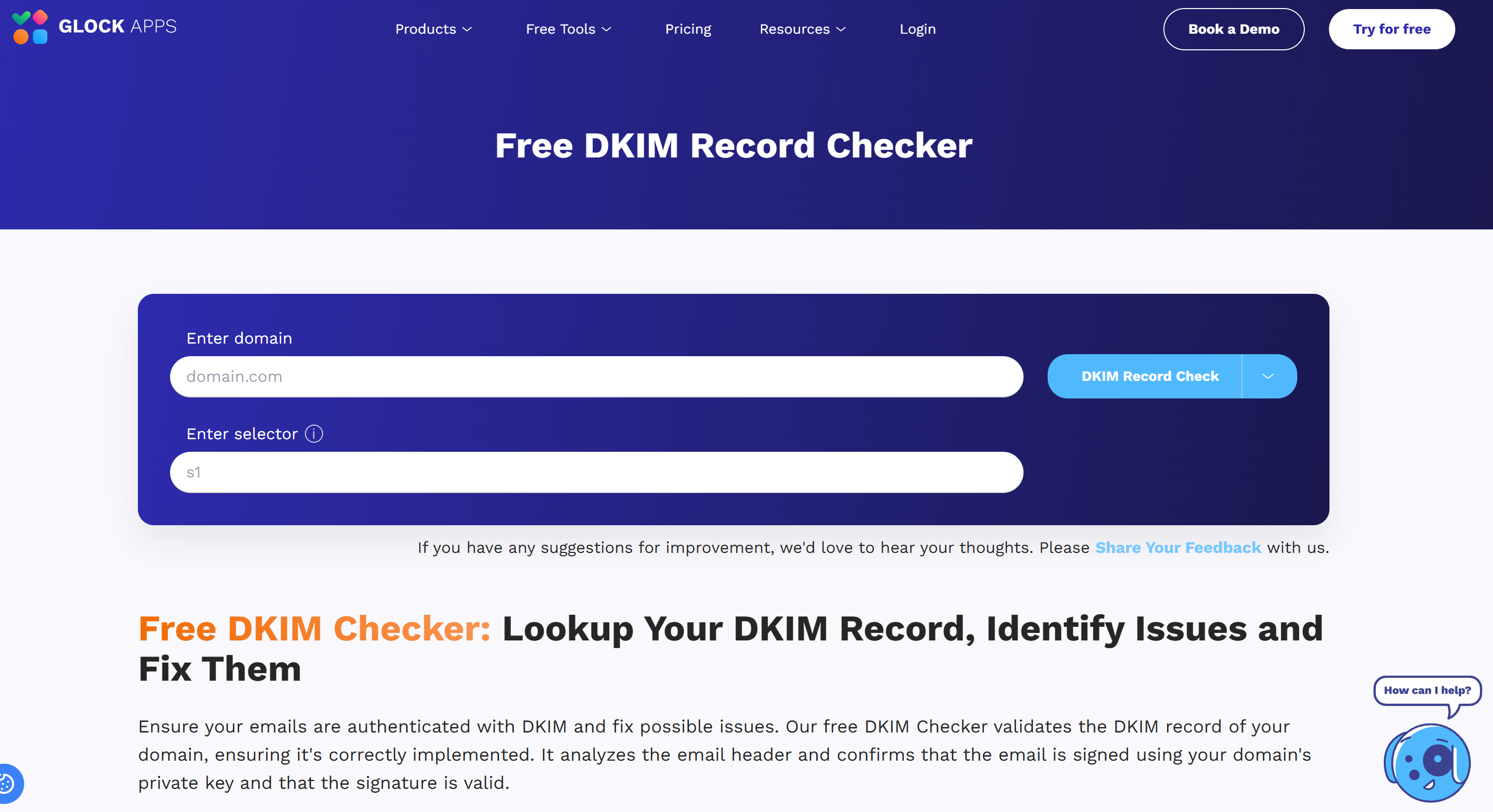Free DKIM Record Checker