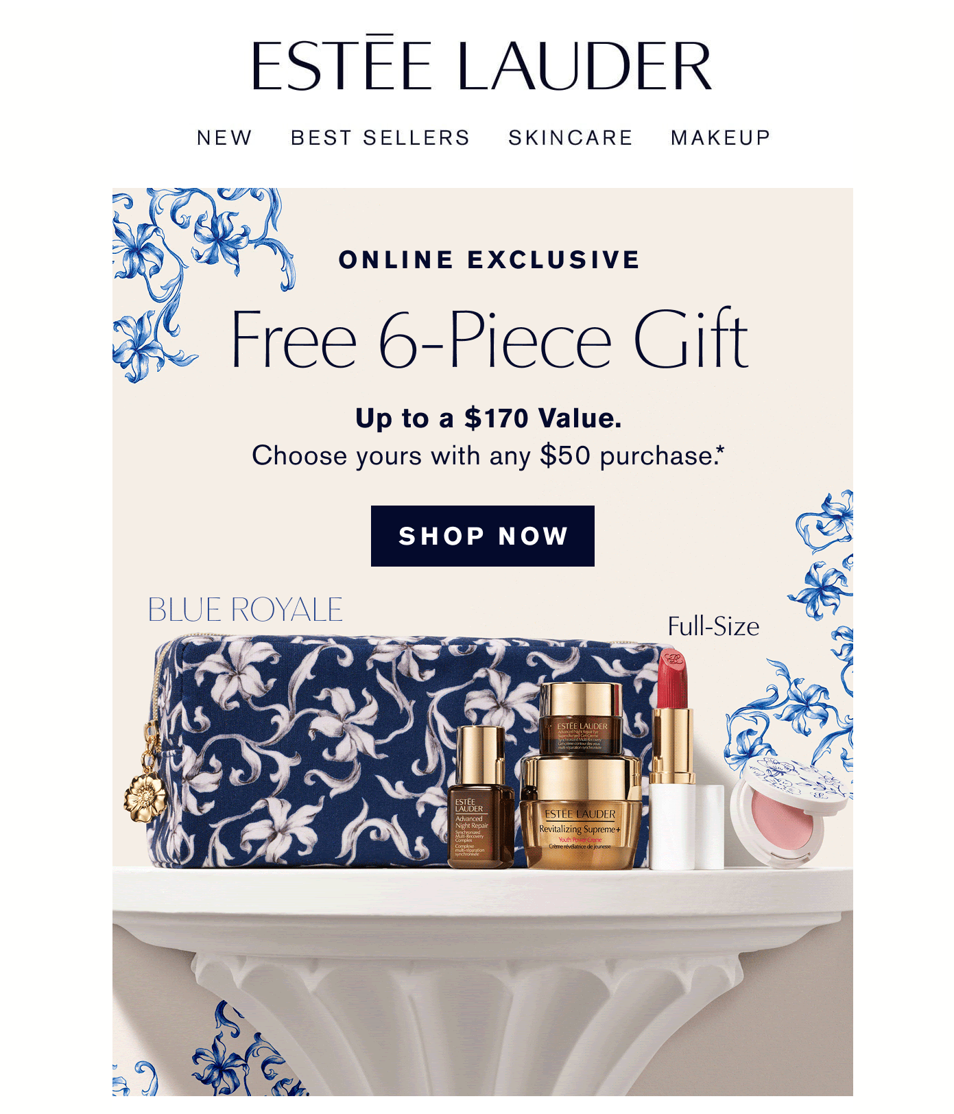 Blue email template