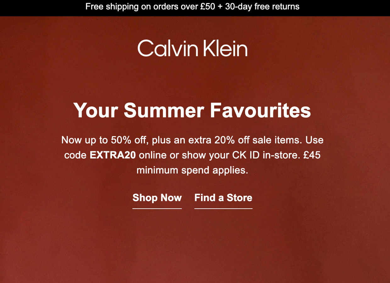 Red email template